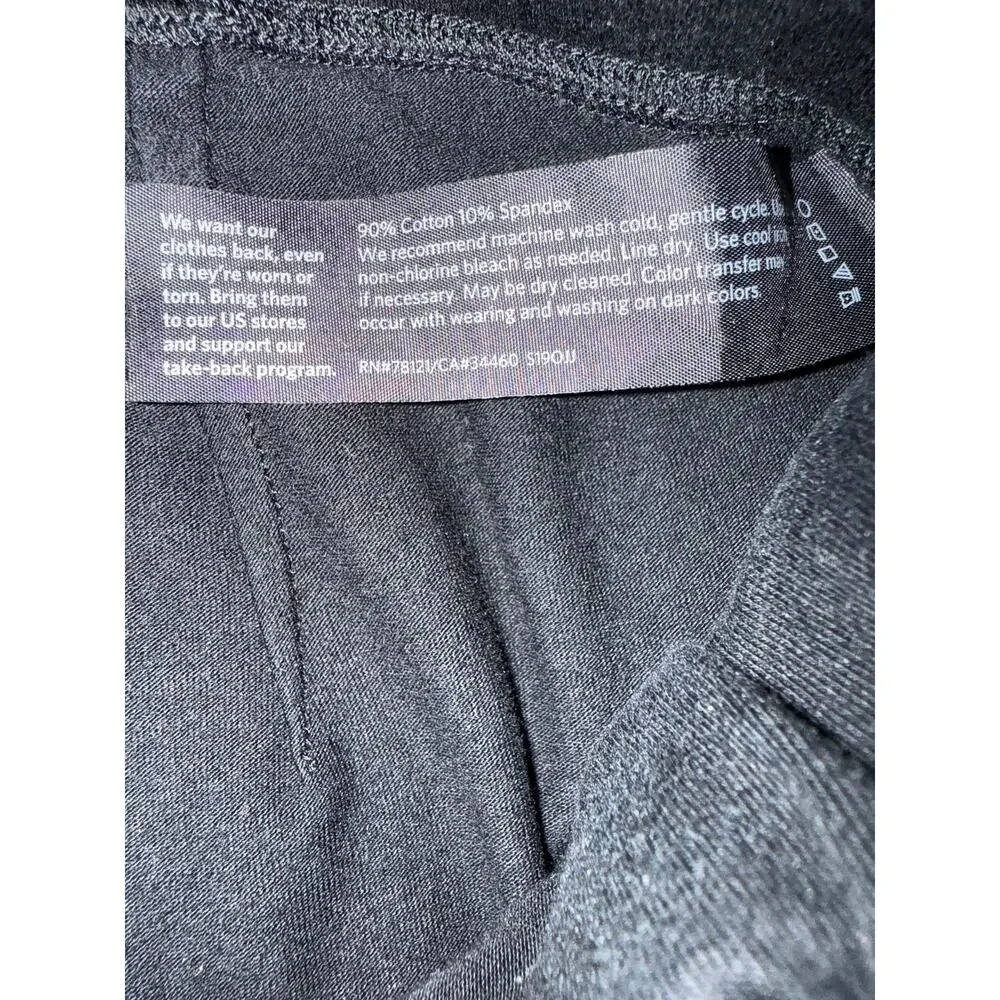 Eileen Fisher Organic Cotton Wide Leg Crop Pants Blue Pull On Size M Casual